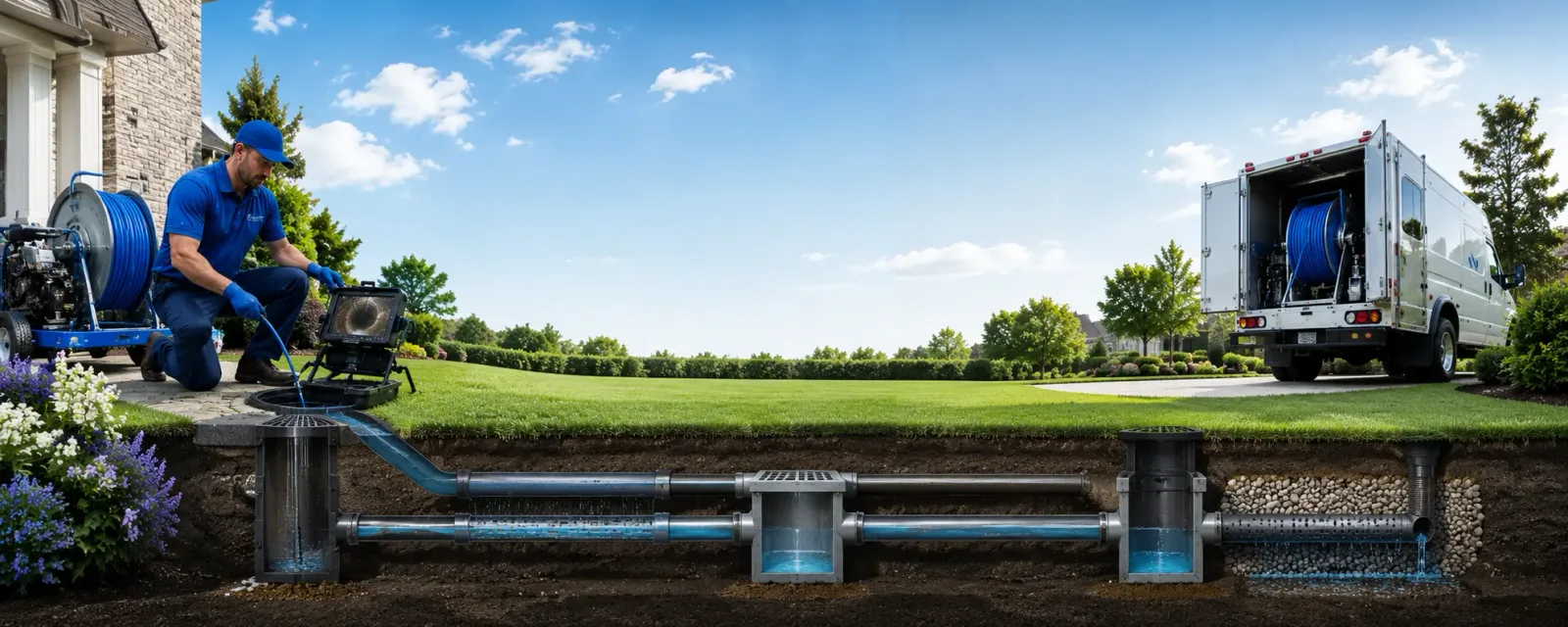 Outdoor drain cleaning information for Upland, CA